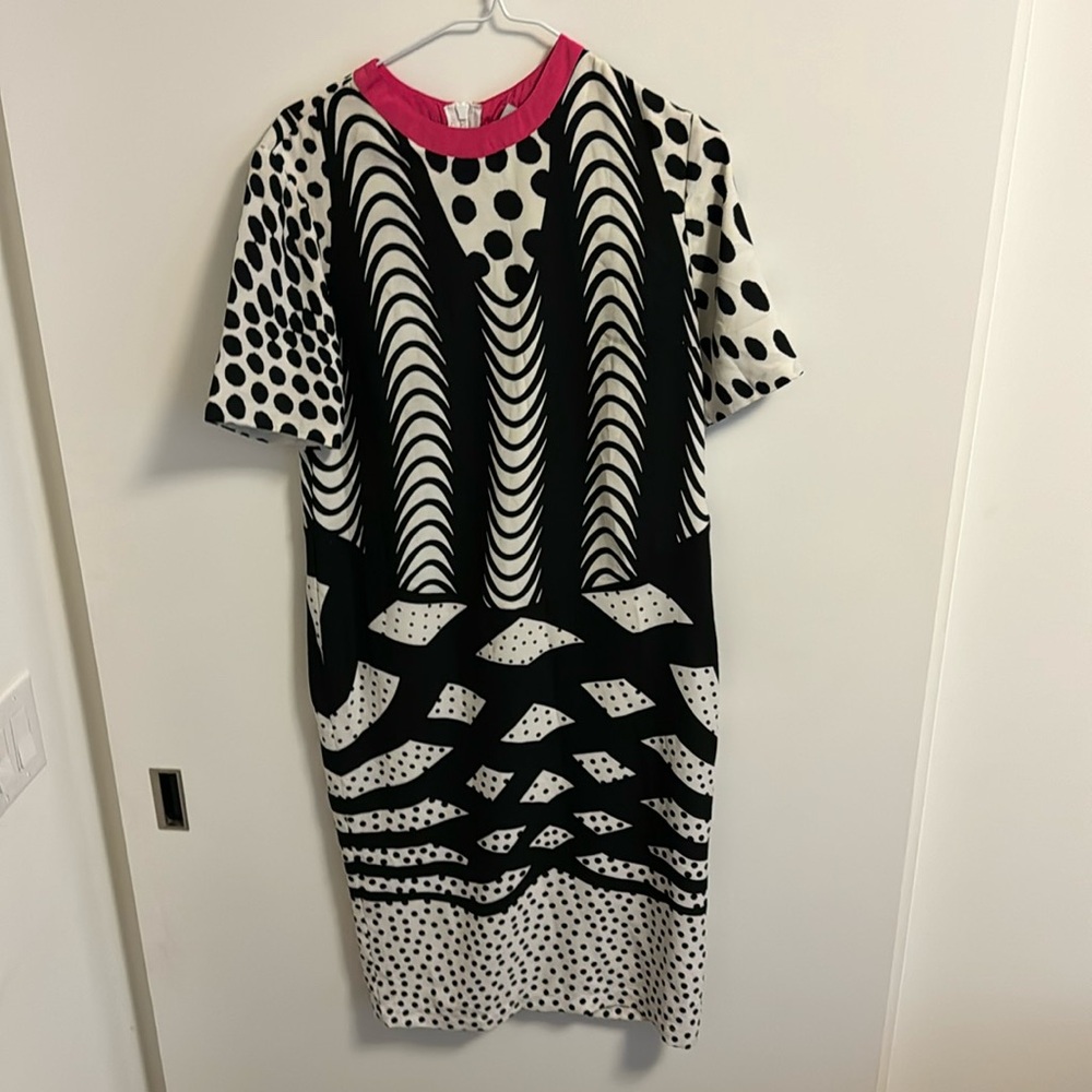 ASOS Contrast Print Midi Dress